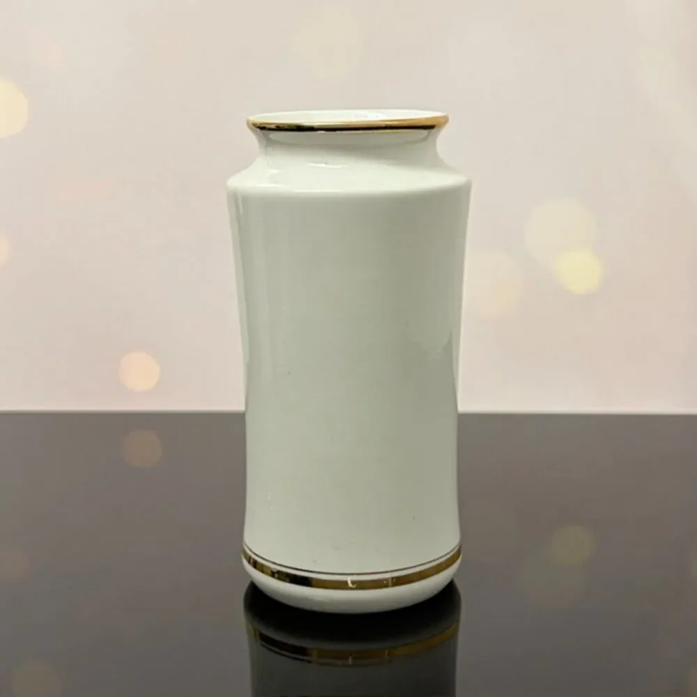 The Art of Chokin Porcelain Vase Cranes Mt Fuji Gold Silver Japan 7